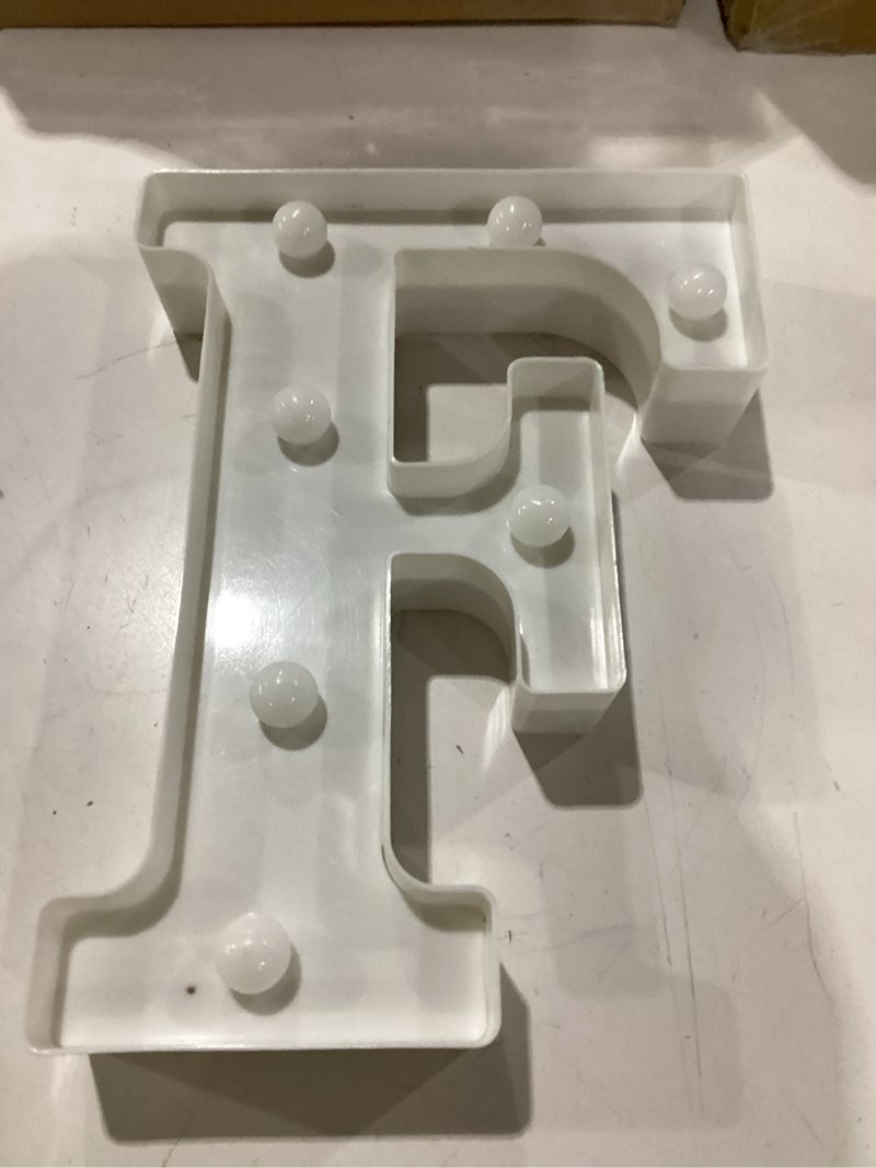 Condition photo showing Good Condition for light up letters, led letter lights 26 alphabet, decorative lighted letter, battery powered led marquee letters for party, bar, night light, home decor(f) warm light-f