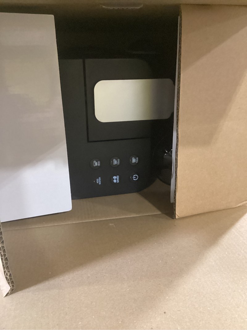 Condition photo showing As Is for cuisinart single-serve coffee maker + coffee grinder with 8 oz., 10 oz., and 12 oz. serving size, compatible with single-cup pods, 48-ounce removable reservoir, stainless steel, dgb-2 black