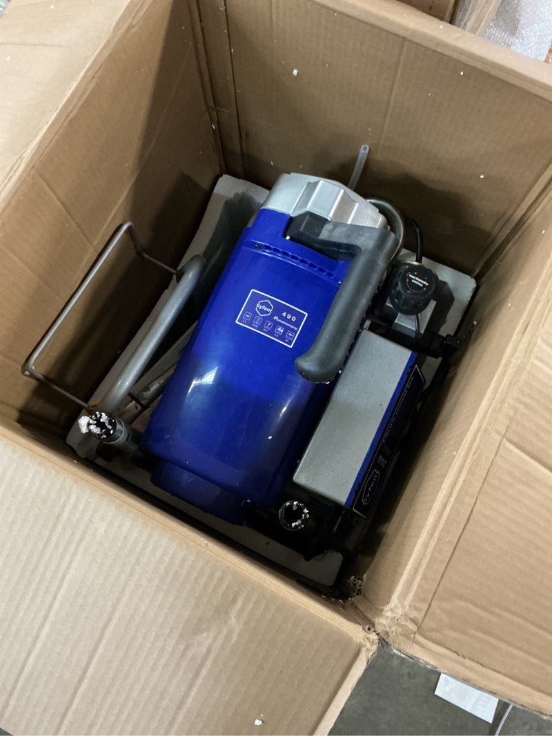 Condition photo showing As Is for 490 Airless Paint Sprayer, 0.60GPM Paint Sprayer for Home Interior 3300psi 1300W High Efficiency Airless Sprayer with Low Overspray for House Painting Townhouse