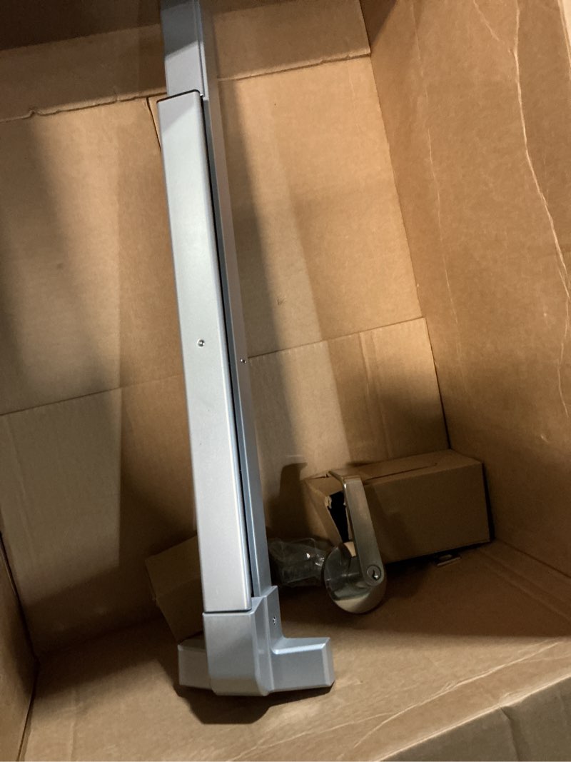 Condition photo showing Good Condition for dynasty hardware push bar panic exit device for emergency exit doors painted aluminum, with exterior lever handle