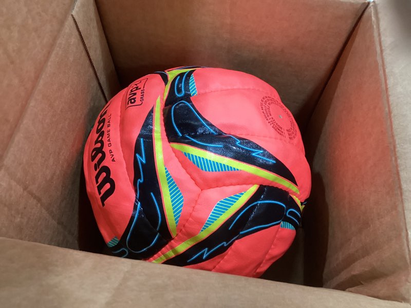 Condition photo showing Good Condition for wilson avp game volleyballs avp optx grass volleyball
