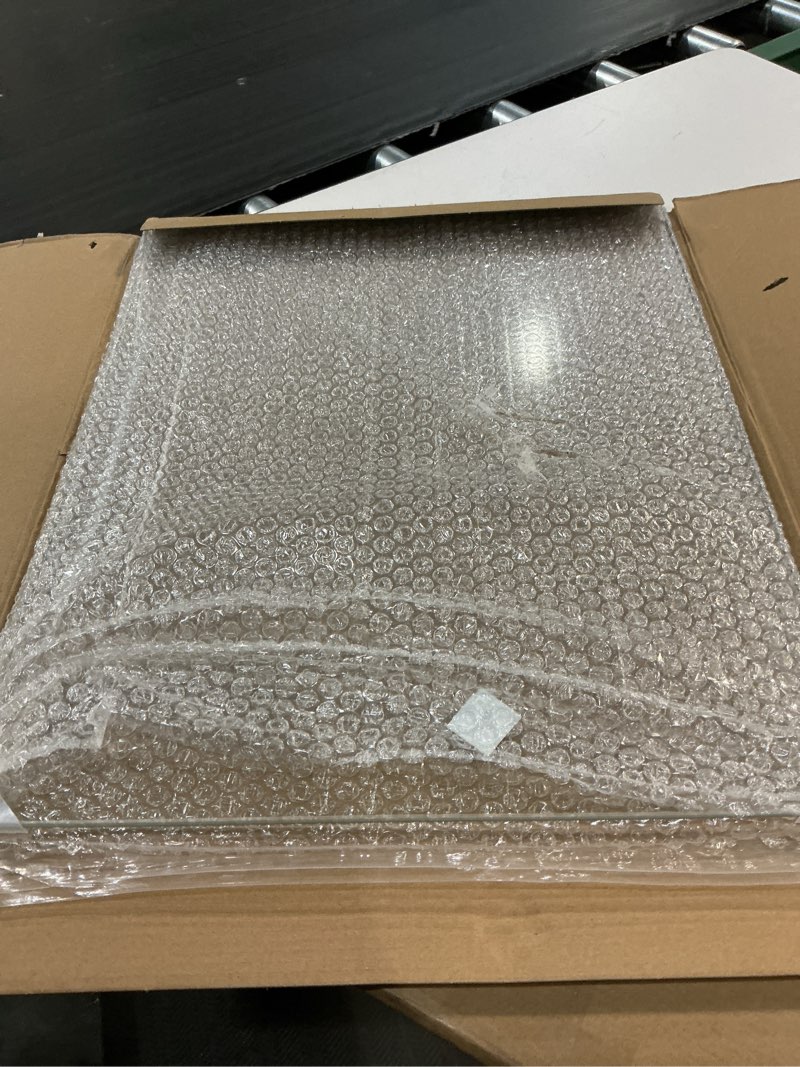 Condition photo showing Good Condition for tempered glass cutting board – 16"x20" clear kitchen counter protector, heat & scratch resistant, non-slip feet - large transparent 20"l x 16"w