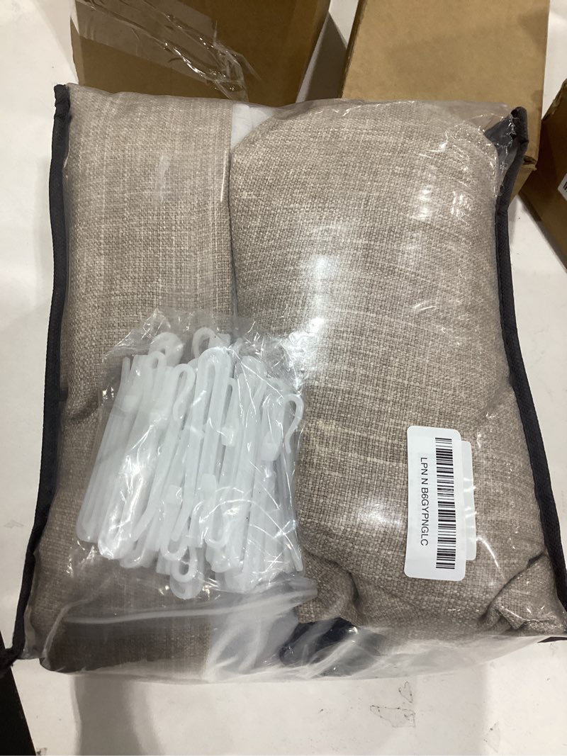 Condition photo showing Good Condition for burlywood birch 94 inch long blackout curtains thick linen pinch pleated curtains 2 panels for bedroom living room darkening light blocking energy saving pinch pleat back tab 94 inch window drapes burlywood birch 40"w x 94"l (pack of 2)