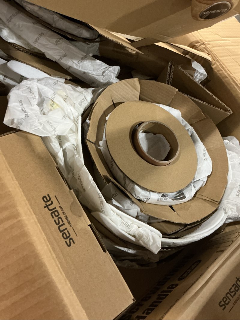 Condition photo showing New/Like New for sensarte ceramic cookware sets, pots and pans set nonstick, 8 -piece induction cookware, non-toxic healthy non stick kitchen cooking set with stay-cool handles, pfas ptfe pfoa pfos free ceramic white