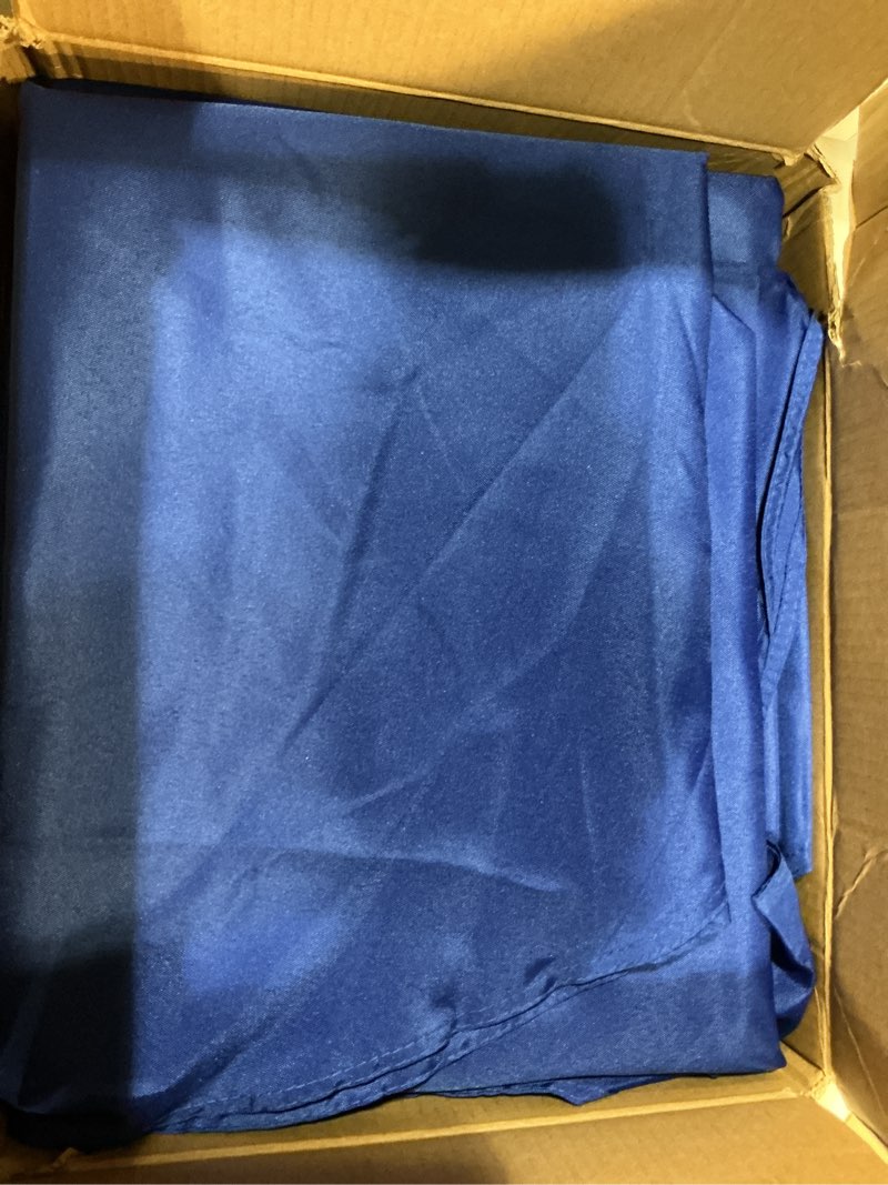 Condition photo showing Good Condition for 10-pack royal blue round tablecloths, 90 inches, stain-resistant polyester for 4-5 ft round tables - washable table covers for weddings, banquets, birthday parties, events royal blue 90 in, 10 pack