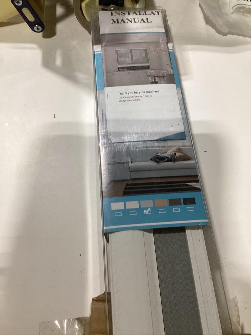 Condition photo showing Good Condition for MYshade Cordless Blackout Cellular Shades for Windows, Honeycomb Window Shades with Thermal Insulation, Child & Pet Safe Room Darkening Shade, Easy Install,27" W x 64" H, Grey Grey 27"W x 64"H