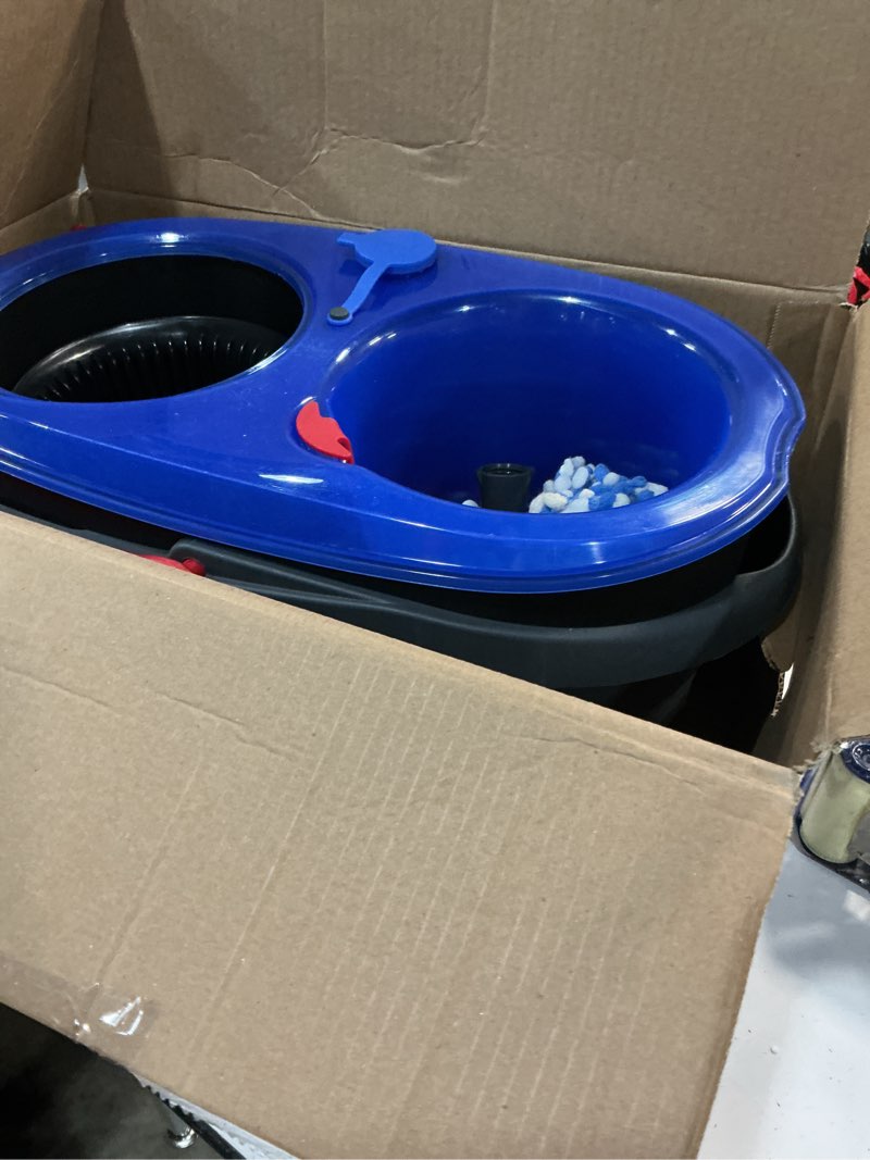 Condition photo showing As Is for o-cedar rinseclean spin mop with bucket