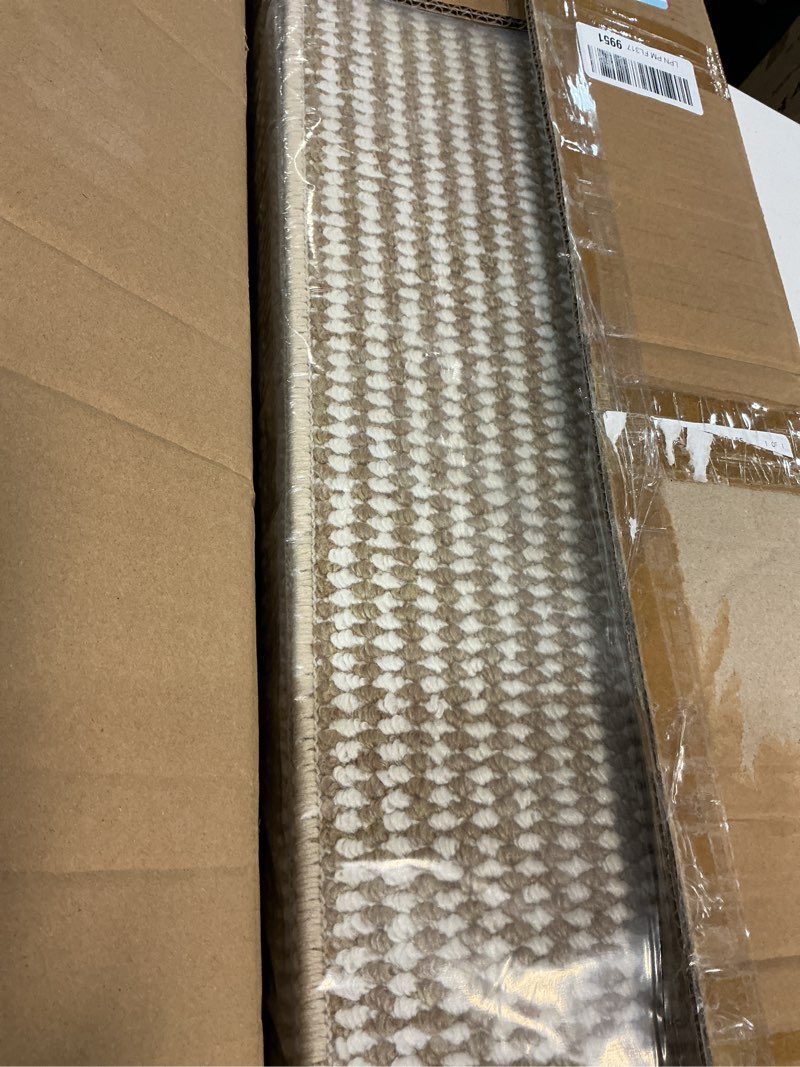 Condition photo showing New/Like New for Bullnose Stair Treads for Wooden Steps: 14 Pcs Washable Non Slip Stair Ruuner Peel and Stick Adhesive Indoor Step Covers Staircase Protector 29.5"x9.5"x1.5" Camel 29.5"x9.5"x1.5" Camel 14