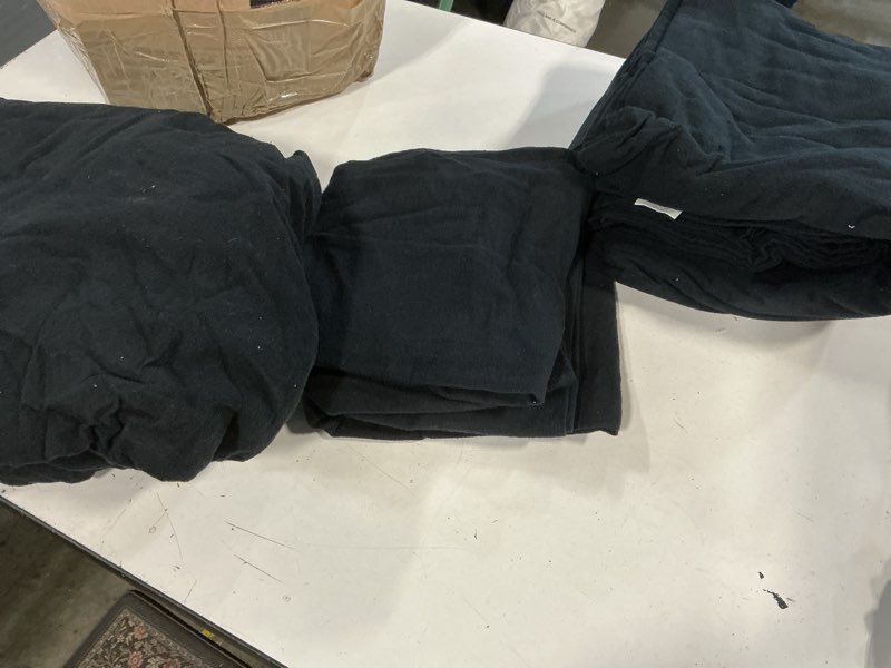 Condition photo showing As Is for ruvanti 100% cotton flannel sheets king size - 4 piece warm, soft & breathable, deep pocket, double brushed cozy all season bedding set, black black king