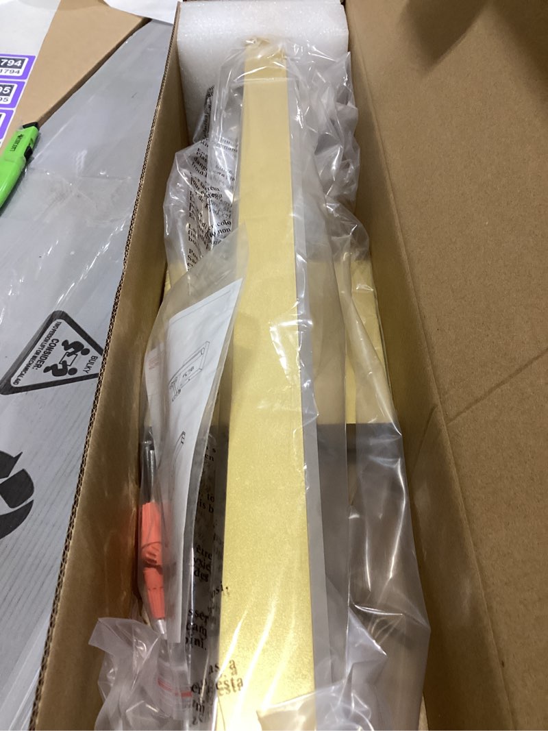 Condition photo showing Good Condition for joossnwell gold vanity lights for bathroom 24 inch dimmable 5cct modern bath vanity lighting fixtures over mirror led bathroom wall sconces light 18w gold-dimmable 23.6"long-5cct