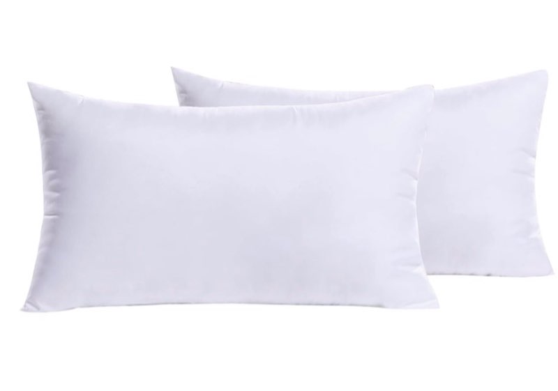 Set of 2 lumbar pillow inserts 