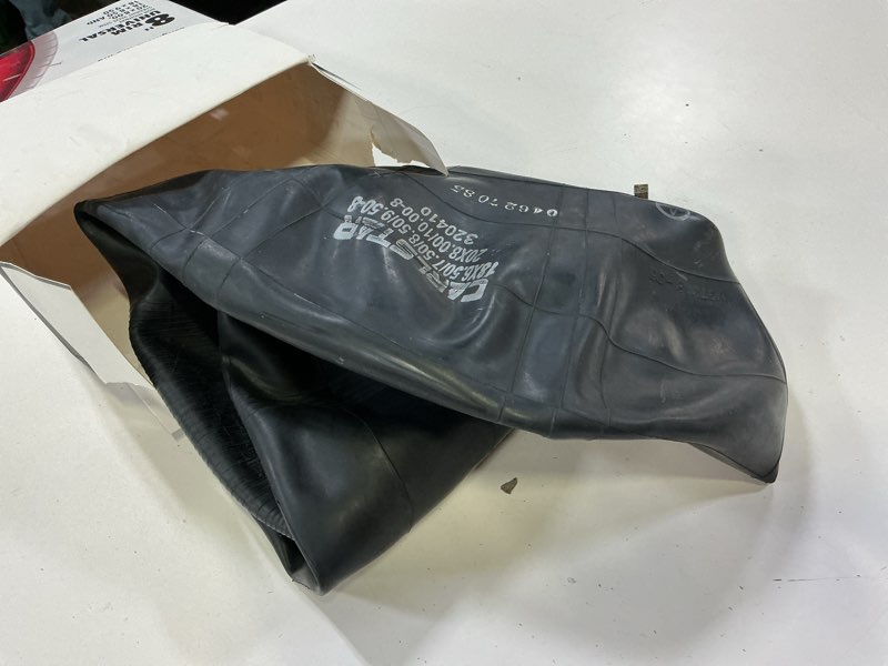 Condition photo showing As Is for tire aid utility tire inner tube