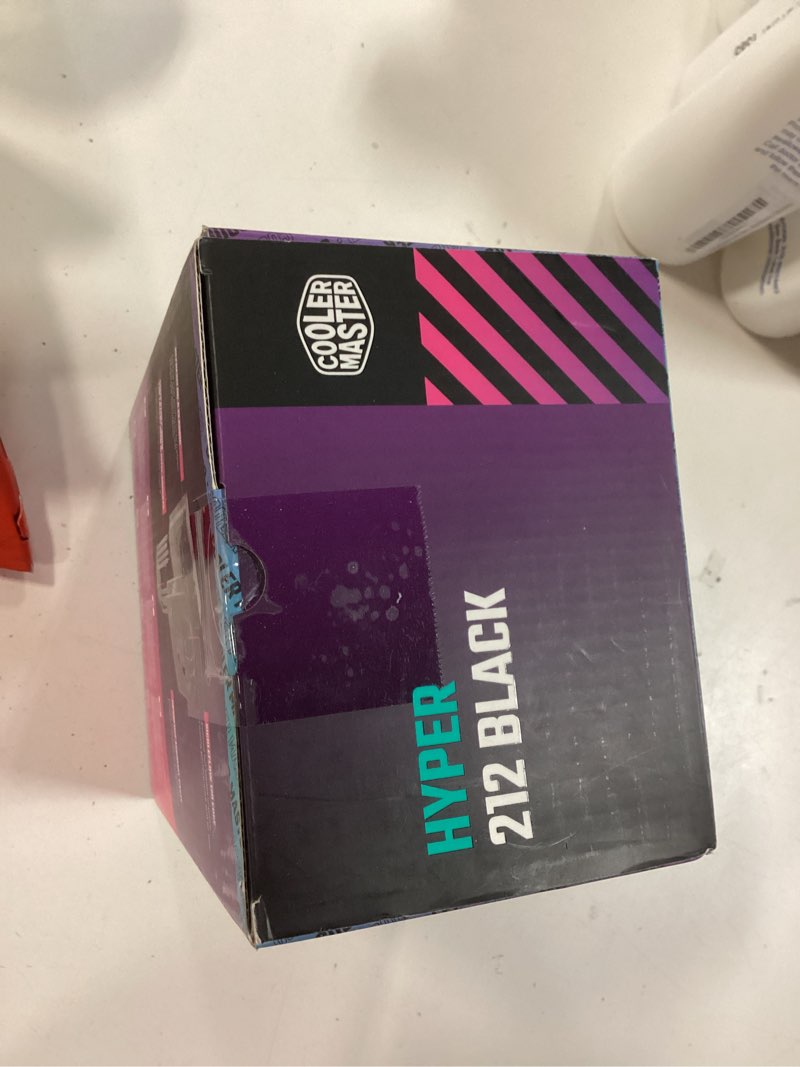 Condition photo showing New/Like New for Cooler Master Hyper 212 Black CPU Air Cooler, SickleFlow 120 Edge PWM Fan, Aluminum Top Cover, 4 Copper Heat Pipes, 152mm Tall, AMD Ryzen AM5/AM4, Intel LGA 1851/1700/1200 Brackets