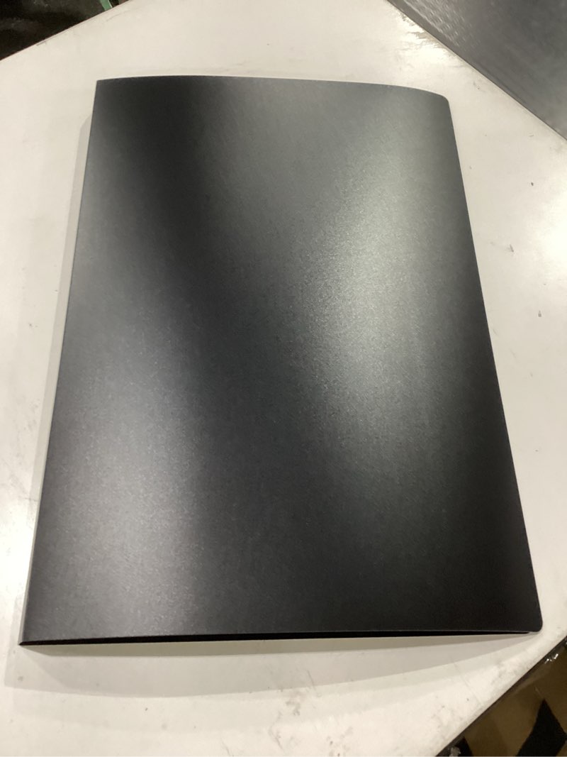 Condition photo showing New/Like New for zfclxx art portfolio binder 13"x19" heavy duty binder, portfolio folder with 30 sheet protectors, with black bompartments display 60 pages, large posters photo album?scrapbook paper storage