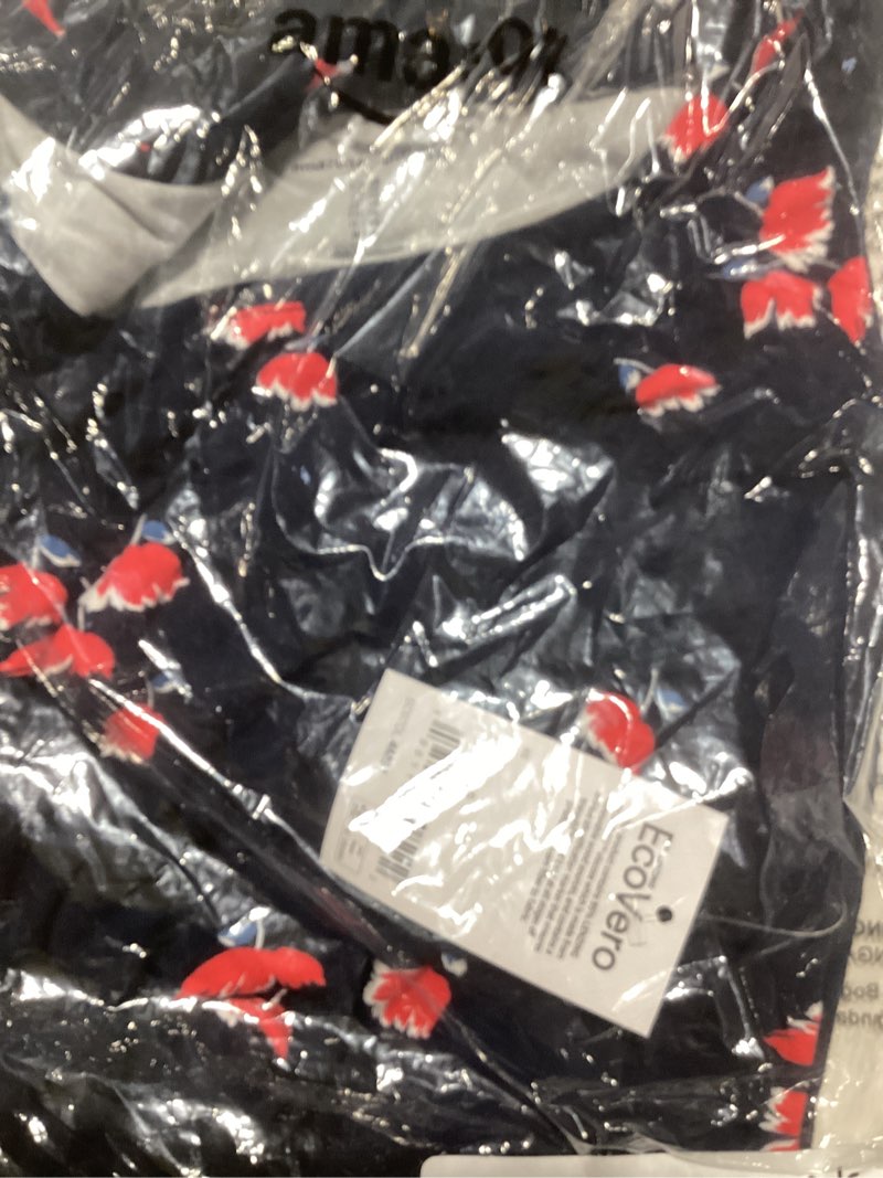 Condition photo showing New/Like New for Amazon Essentials womens Tank Swing Dress (Available in Plus Size) Sustainably Sourced Rayon Blend Navy Tulips X-Small