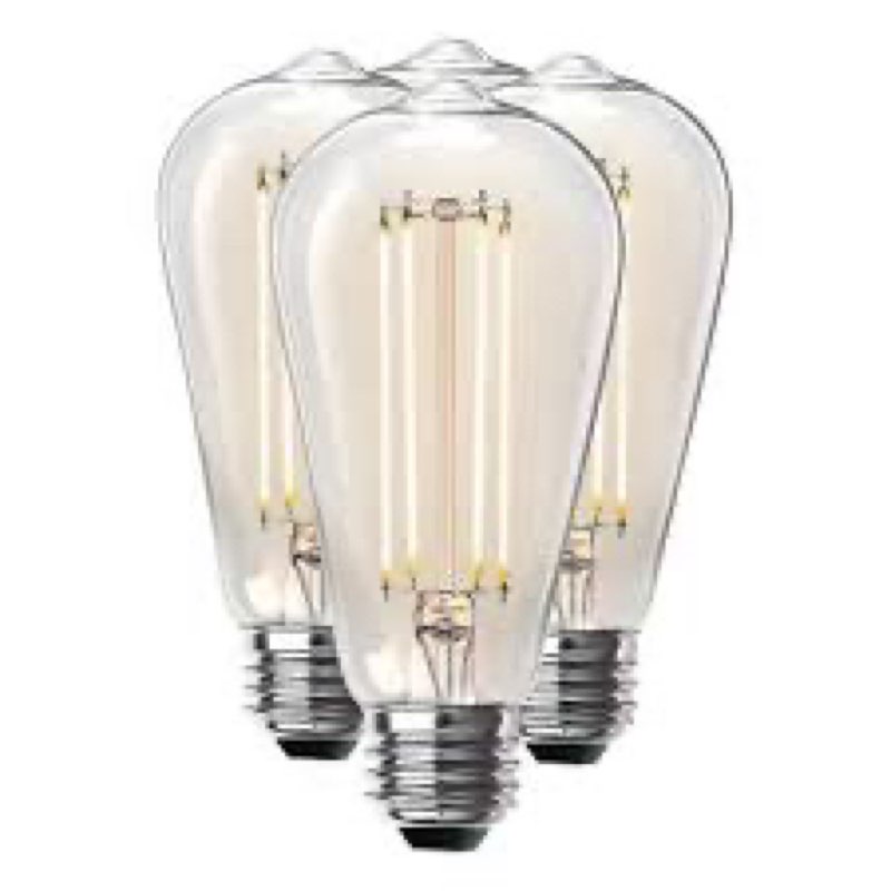 feit electric 18575 - st19100cl/950ca/ 3 edison style antique filament led light bulb visit the feit electric store 