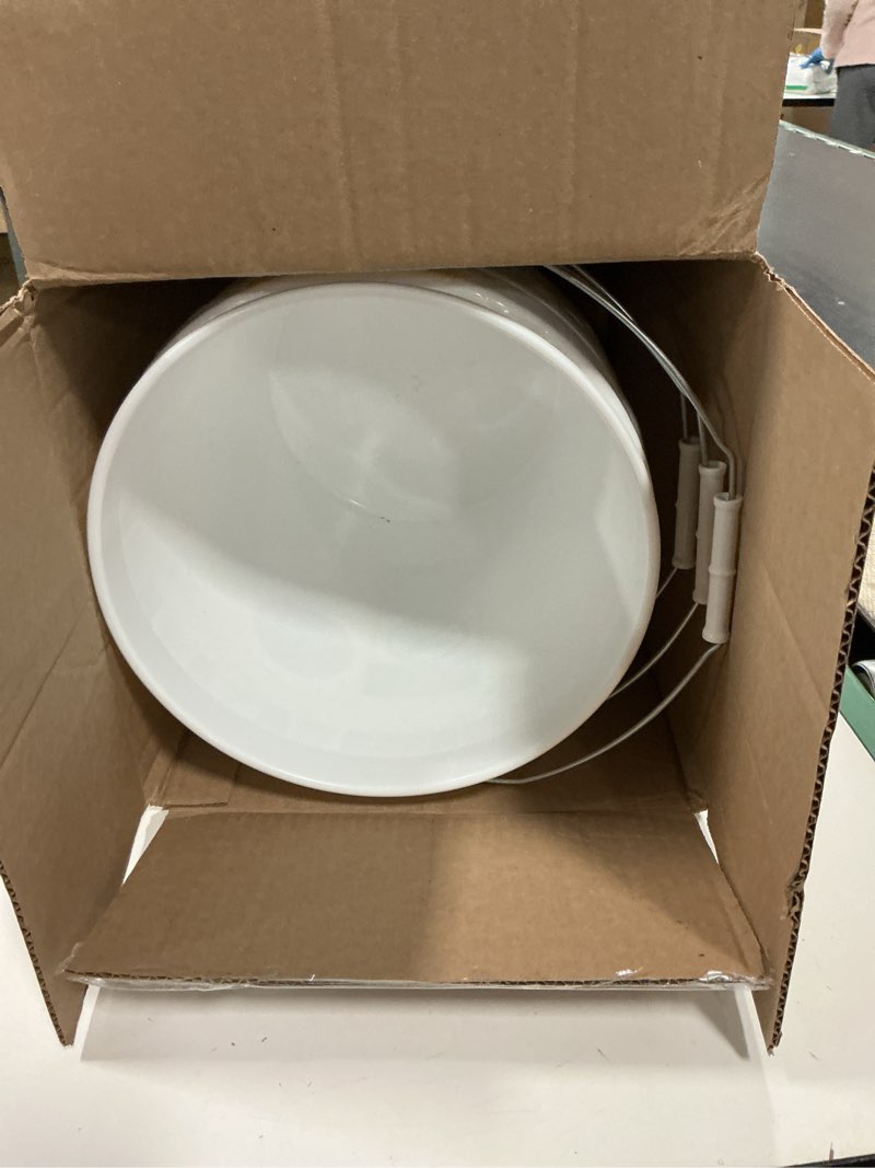 Condition photo showing Good Condition for United Solutions 5 Gallon Bucket - 3 Pack, White, Heavy Duty BPA-Free Plastic Bucket, Comfortable Ha