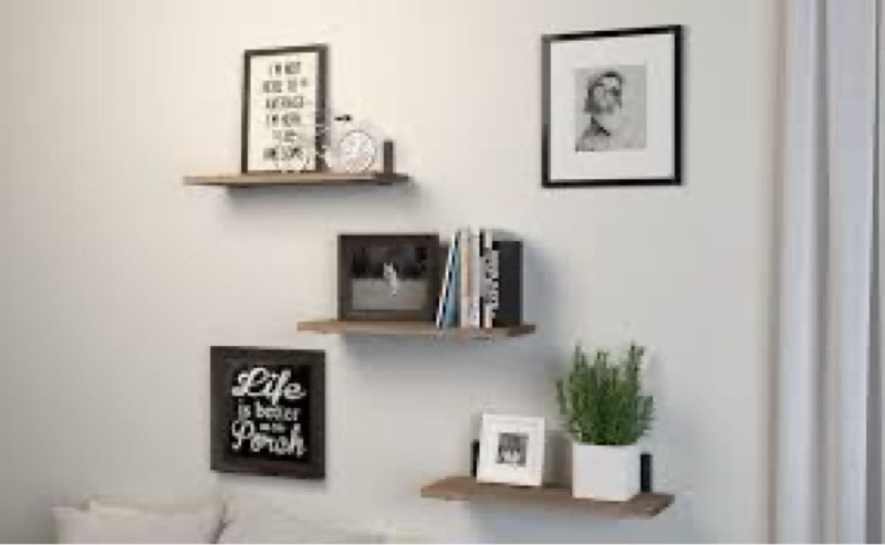 Solrot Floating Shelves for Wall Decor, Long Wall Mounted Storage Shelf for Bedroom, Living Room, Ba