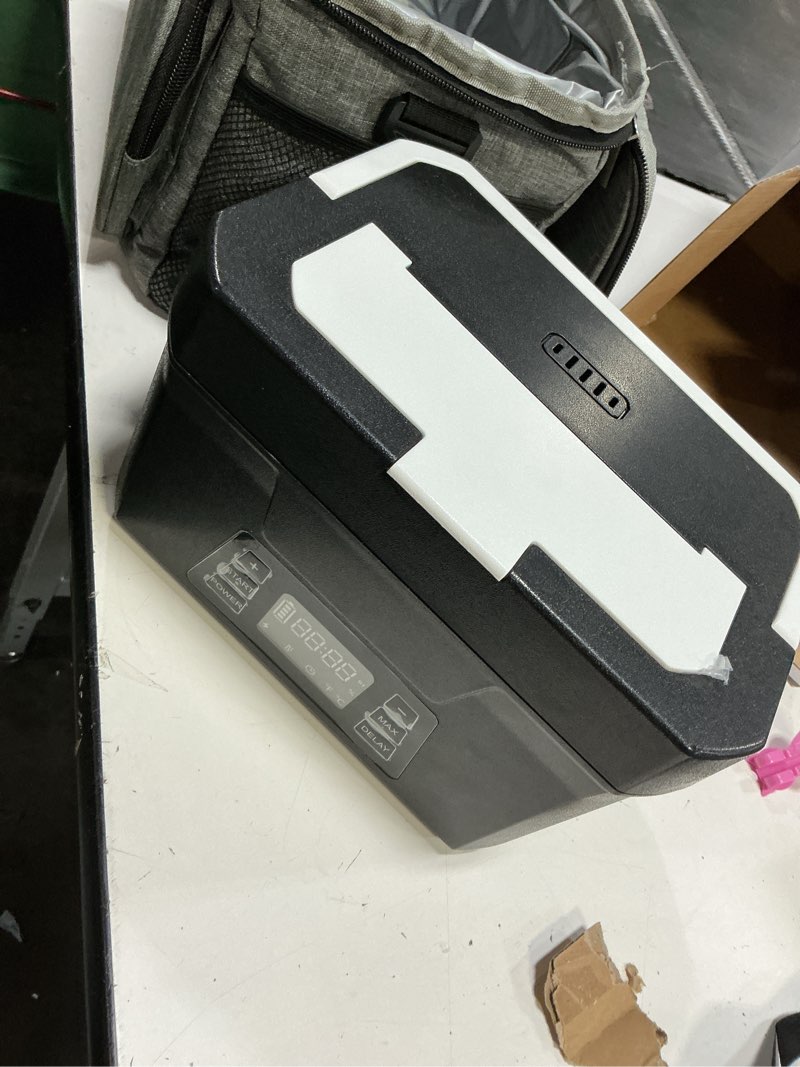 Condition photo showing New/Like New for vabaso cordless electric lunch box for adults, 27000mah battery powered heated lunch box with app, 1.2l (5.1 cups) automatic scheduled self heating lunchbox for office work travel outdoor, 248? max black