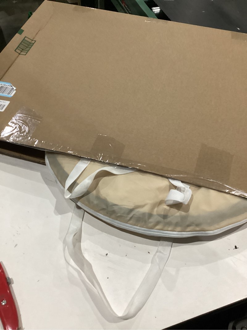 Condition photo showing As Is for VEVOR Pop up Sports Tent, 8 Sizes Optional Clear Bubble Tent for 1-6 Person, Waterproof Outdoor Pod with Floor Mat & Top Cover, Garden Igloo Dome Tents Camping Shelter for Sports Watching Beige + Clear Sports Tent Pop Up Tent 47"L x 47"W x 74.8"H, Fits 1 Person