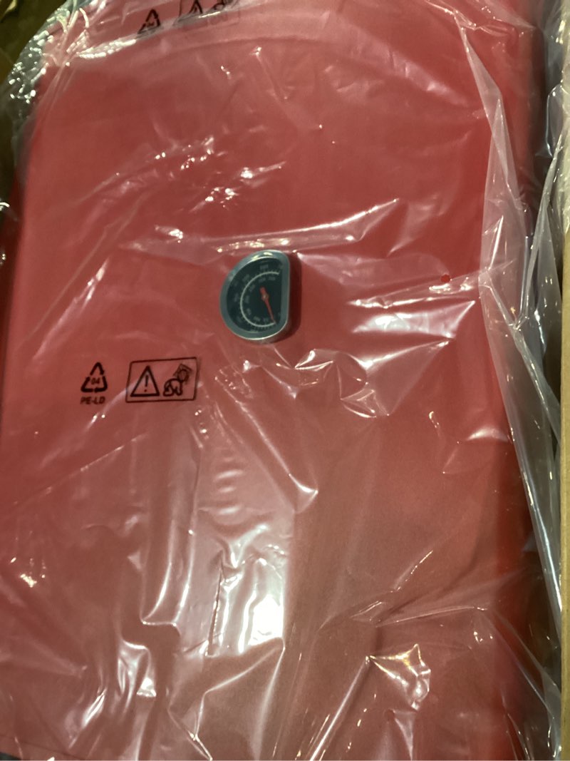 Hard Cover Hood with Temperature Gauge for Blackstone 17 inch Table Top Griddle, Hinged Lid for Blackstone 17\" Front or Rear Grease Model 1650, 1832 and More Portable Grill, Blue Blue for Blackstone17 \" Griddle(RED)