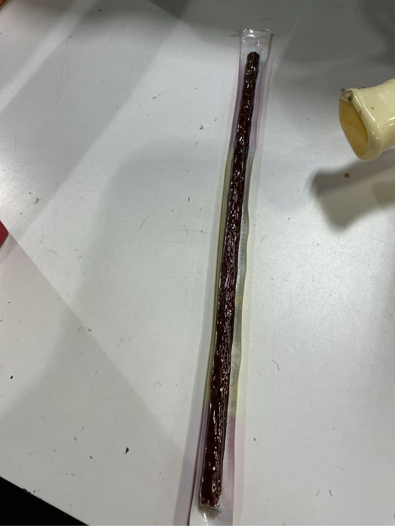 Condition photo showing Good Condition for (BEST BY :11/06/2025) Slim Jim Giant Smoked Meat Sticks, Original Flavor, 6g Protein Per Stick, 0.97 oz. (24 Count)