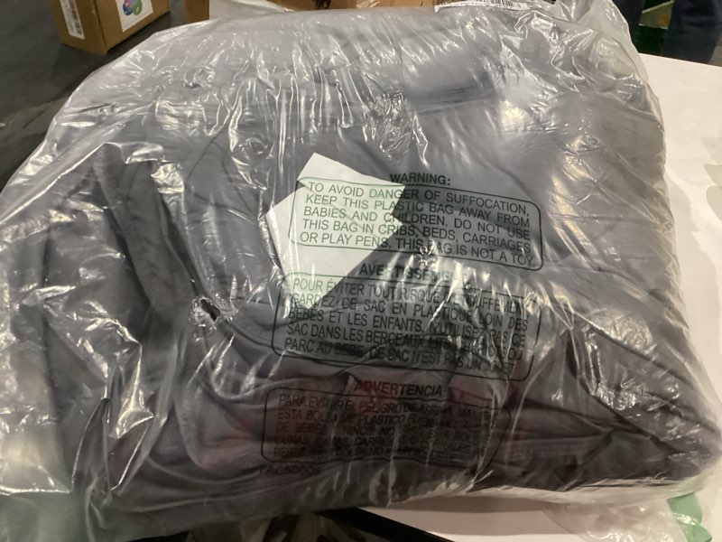 Condition photo showing Good Condition for cymula twin size feather down comforter - all season dark grey duvet insert, lightweight box stitched, fluffy breathable, ultra soft quiet hotel style with 8 tabs(68\" x 90\") dark grey twin