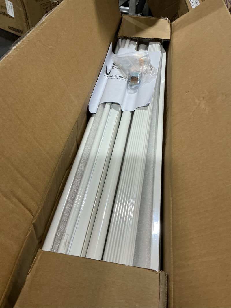 Condition photo showing As Is for vevor aluminum awning 40 x 42 in, durable window awning door canopy, lightweight and stable aluminum exterior awnings rain snow sunlight protection for door entrance windows patio porch 40 x 42 inch