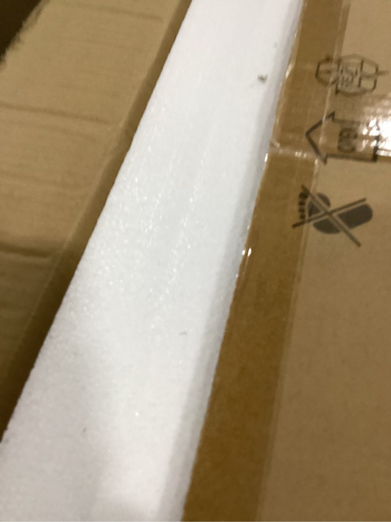 Condition photo showing As Is for tochic 3 lights vanity light with natural capiz shell shade, brushed gold bathroom dimmable vanity light, modern wall lighting fixture for mirror cabinets, powder room, bedroom, living room, 23”w brushed gold 23" w