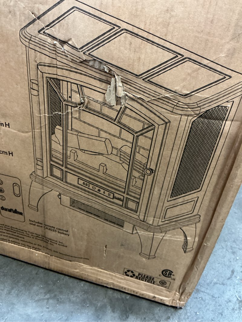 Condition photo showing As Is for model dfi-591-11 duraflame infrared quartz electric stove heater - dfi-591-11
