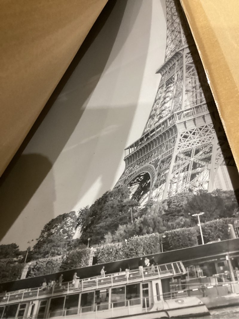 Condition photo showing As Is for upsimples 24x30 Poster Frame Black 3 Pack, Scratch-Proof Picture Frames 24 x 30 for Photo Gallery - Slide-In Strips, Horizontal or Vertical Wall Mounting Black 24x30