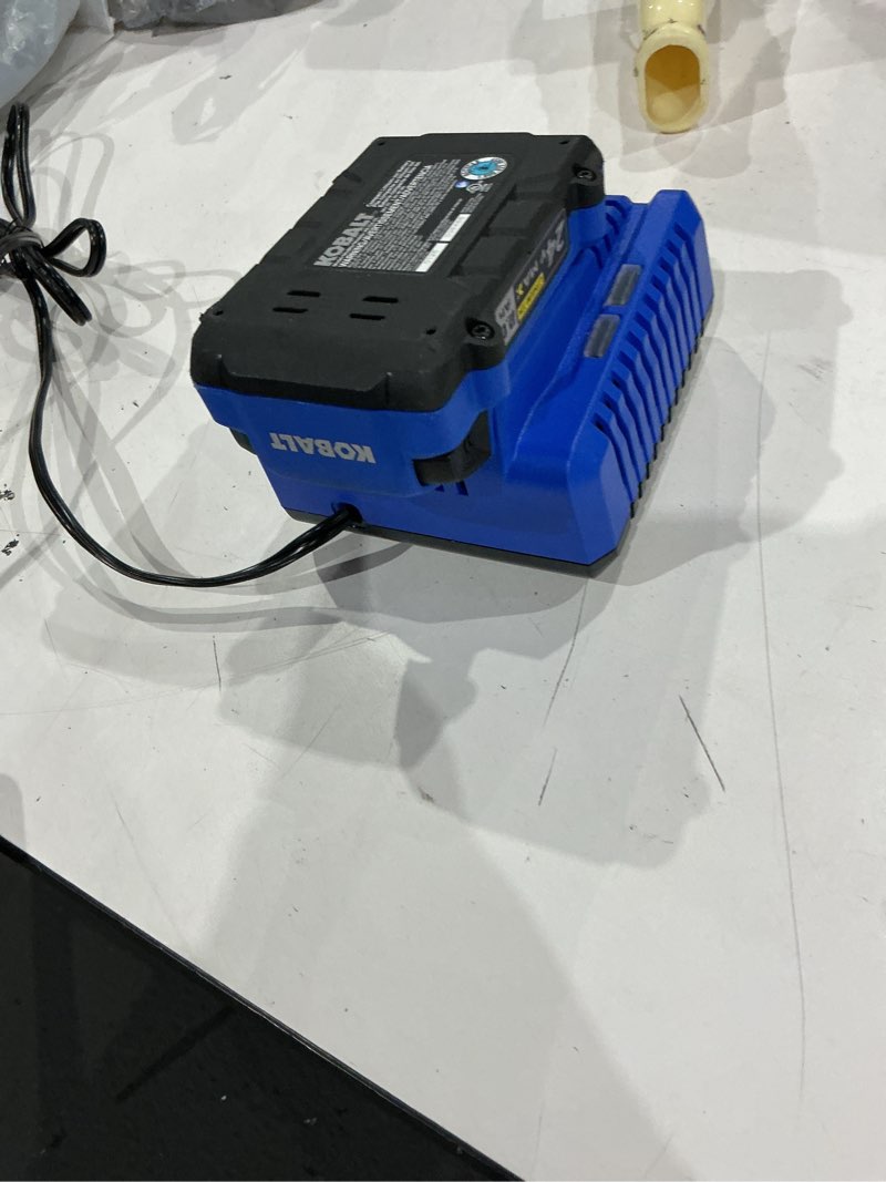 Condition photo showing As Is for kobalt 24 -volt 1 -pack battery ( 2 ah lithium )