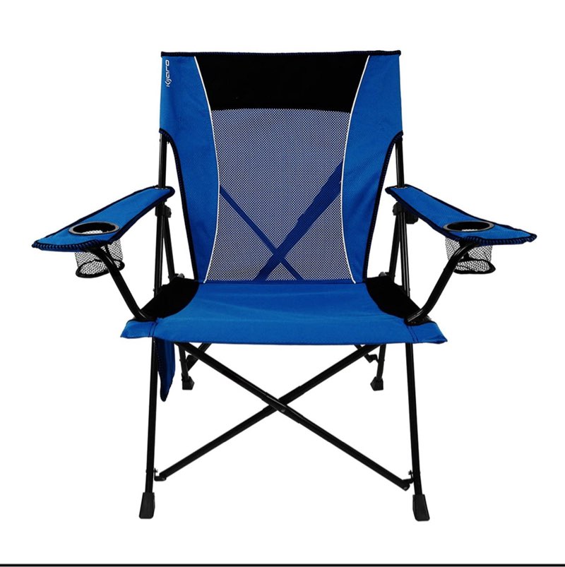 kijaro dual lock folding camp chairs - versatile for sports, outdoors & lawns - locks positions - 