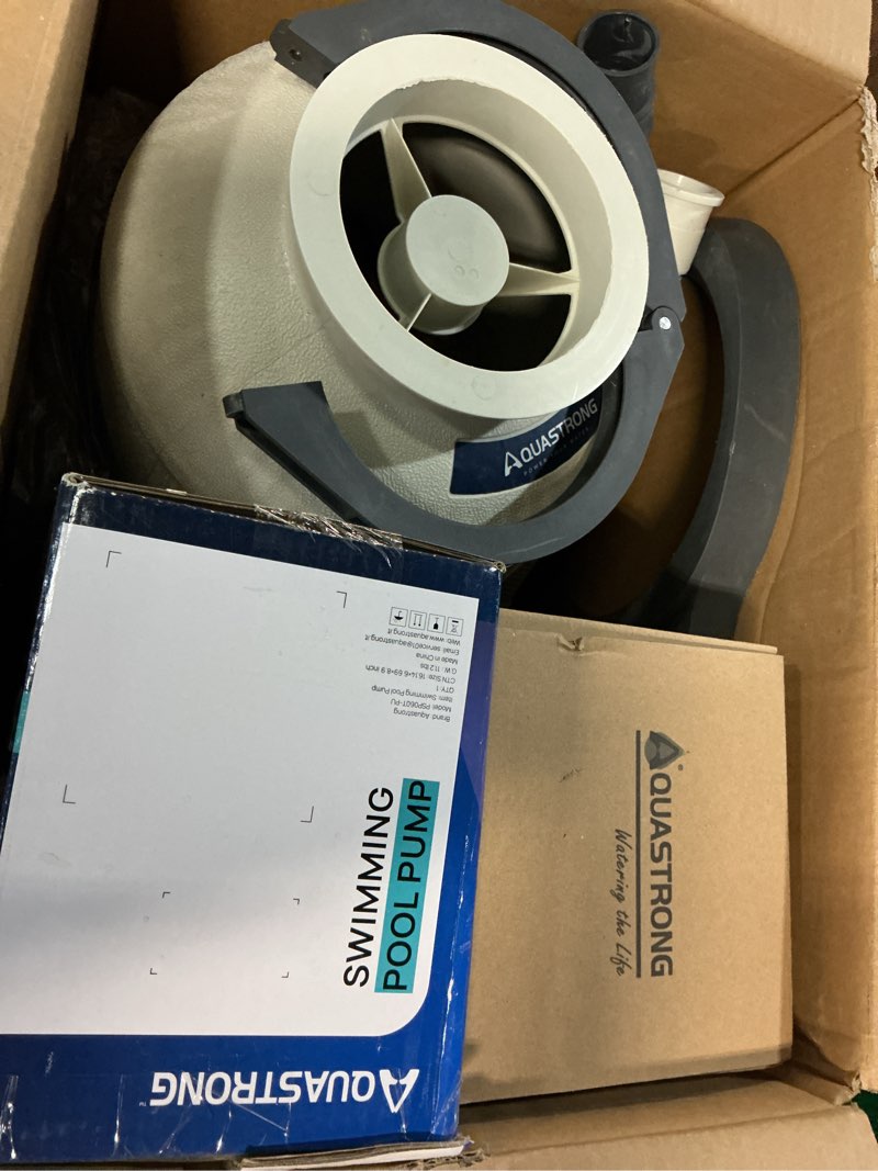 Condition photo showing Good Condition for aquastrong sand filter pump for above ground pool with timer, 2/3 hp pool pumps above ground 3000 gph for pools up to 11000gal, 12in pool filter with 6-way valve, improved circulation and filtration 12in, up to 14000 gallons