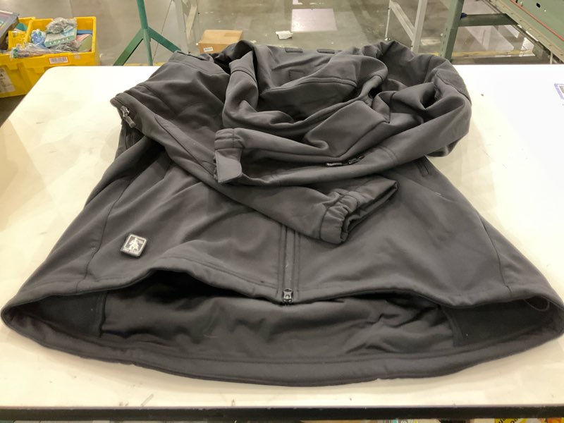 Condition photo showing New/Like New for FREE SOLDIER Men's Outdoor Waterproof Soft Shell Hooded Military Tactical Jacket X-Large Black