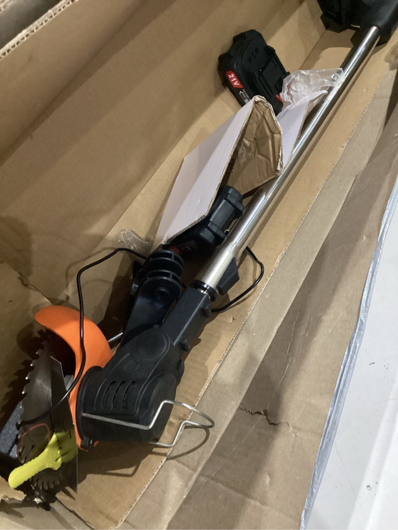 Condition photo showing As Is for lithium brush cutter 