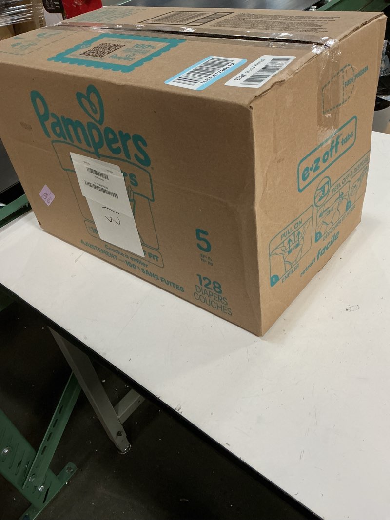 Condition photo showing New/Like New for pampers diapers - cruisers 360 - size 5, 128 count, babyproof up to 100% leakproof pull-on diaper size 5 128