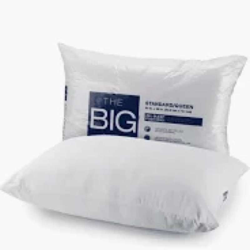 The Big One Microfiber Pillow, White, Queen