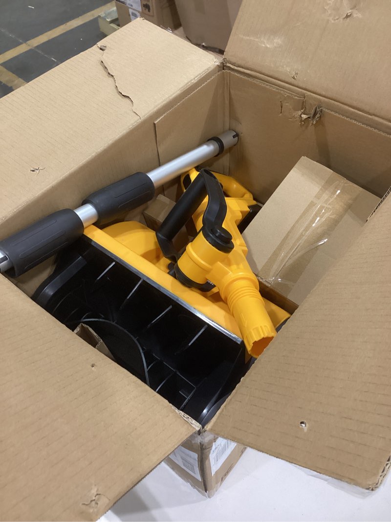 Condition photo showing Good Condition for 12" Cordless Snow Shovel (NO Battery) Compatible with Dewalt 20V Max Battery, Electric Snow Shovel with Directional Plate & Adjustable Front Handle, Cordless Snow Blower for Driveway/Patio/Sidewalk For Dewalt 20V Battery(Yellow)