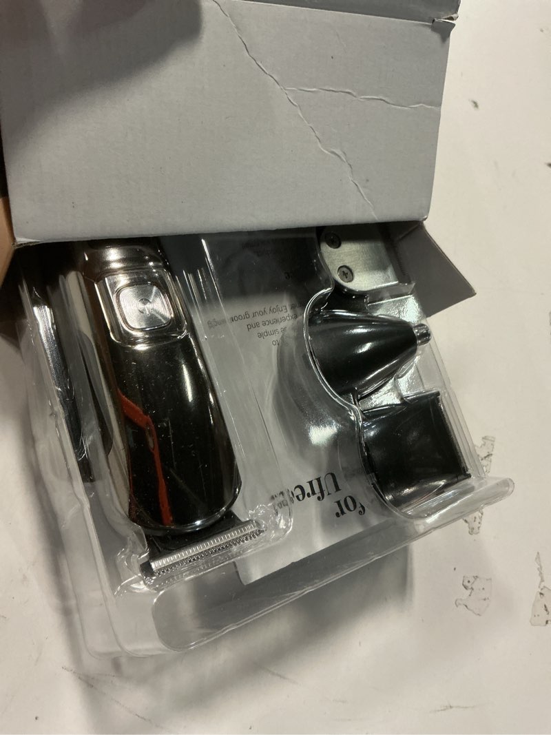 Condition photo showing Good Condition for Ufree Beard Trimmer for Men, Waterproof Electric Razor for Nose, Body, Face & Mustache, Cordless Hair Clippers Shavers Grooming Kit, Valentines Day Gifts for Men Husband Father Silver