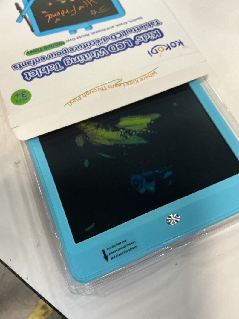 Condition photo showing Good Condition for kokodi lcd writing tablet, gifts for 3 years old boys and girls?10 inch colorful doodle board drawing tablet, erasable reusable electronic drawing pads, educational and learning toys for kids