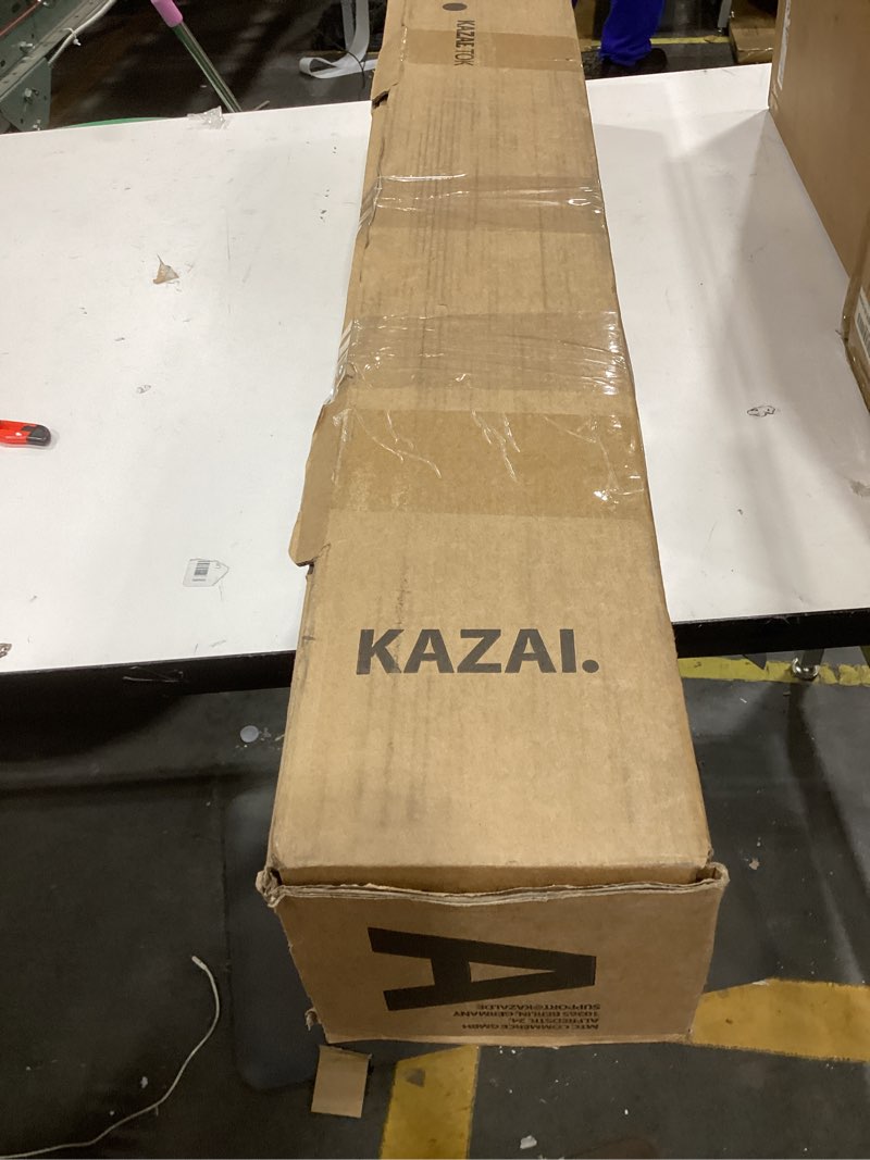 Condition photo showing Good Condition for kazai. wall-mounted coat rack 'toke' - modern design coat rack with hidden wall hooks - solid wood veneer panel coat hanger - oak, white 8 hooks oak, white