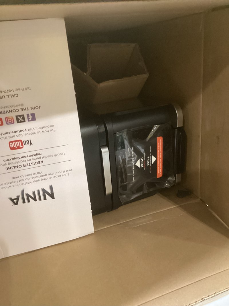Condition photo showing As Is for ninja specialty drip coffee maker | dualbrew™ pro specialty coffee machine w/ frother, paper filter | brew with pods & grounds, k cups compatible | 4 brew styles, 13 cup to pot sizes | black, cfp301 black 12 cup carafe