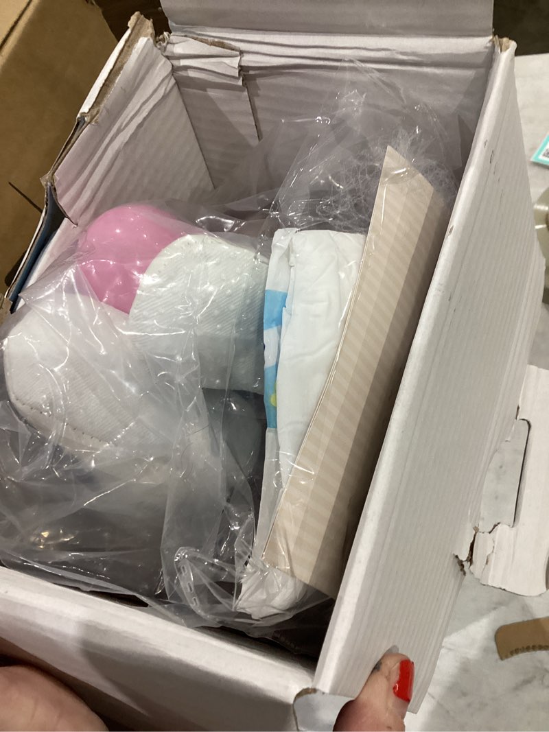 Condition photo showing New/Like New for RXDOLL 18 Inch Reborn Baby Dolls Silicone Full Body Girl Realistic Newborn Babies Dolls That Look Real Life Silicone Baby Doll with Rooted Red Curly Hair for Girls 3+ Light Pink-bettie Girl