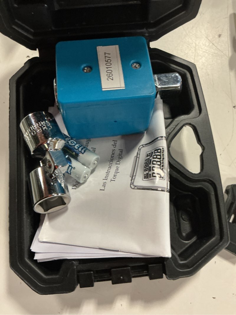Condition photo showing As Is for upgrade digital torque adapter, (±1% accuracy, 12.5-250ft-lb), 1/2" digital torque wrench adapter for car, versatile meter - smart alert | peak/track | preset | store/delete, for automotive(340n.m) 1/2" dr. 12.5-250 ft-lb/17-340 nm
