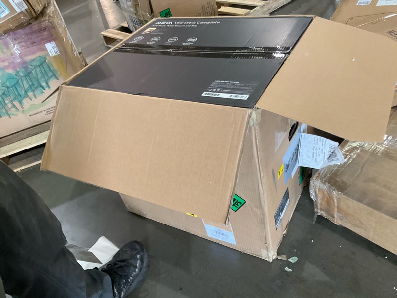 Condition photo showing Good Condition for mova v50 ultra complete robot vacuum and mop self-cleaning, 24,000 pa suction, liftable navigation with obstacle overcoming and warm water mopping with duosolution system designed for pets, black