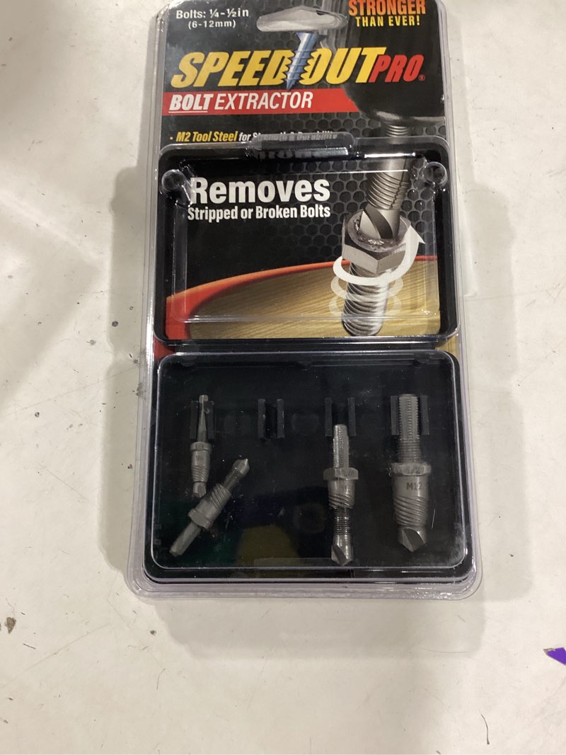 Condition photo showing Good Condition for speedout metric and standard (sae) assorted drive bolt extractor set