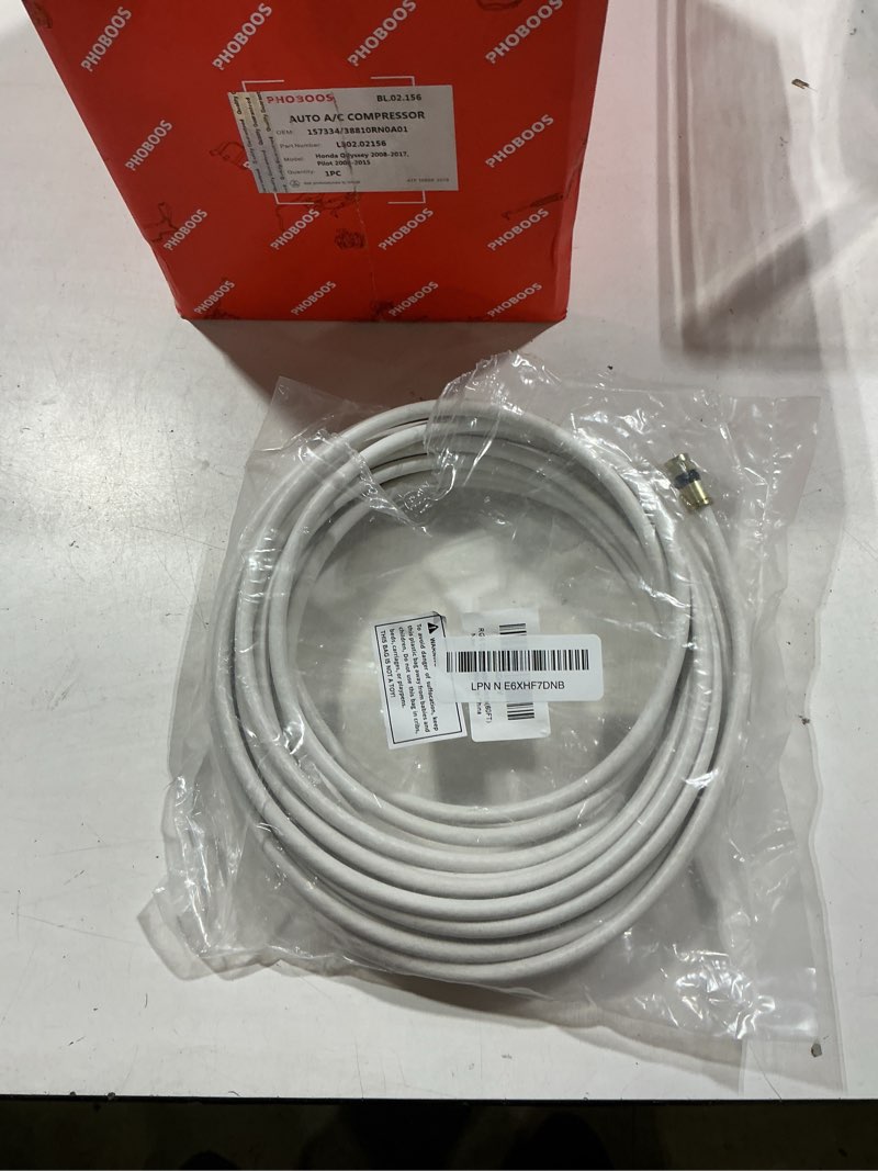 Condition photo showing Good Condition for rg6 coaxial cable, 3ft 6ft 10ft 15ft 25ft 50ft 100ft coax cable cord with gold f-type connector, high speed internet, digital tv aerial for hdtv, satellite, antenna, modem with extender- 60ft,white 60ft white