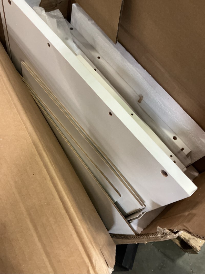 Condition photo showing As Is for 4 drawer file cabinet with lock,metal vertical filing cabinets for home office,heavy duty file storage cabinet for letter/legal/a4/f4 size file,assembly require (white, vertical 4 drawer) white 4 drawer