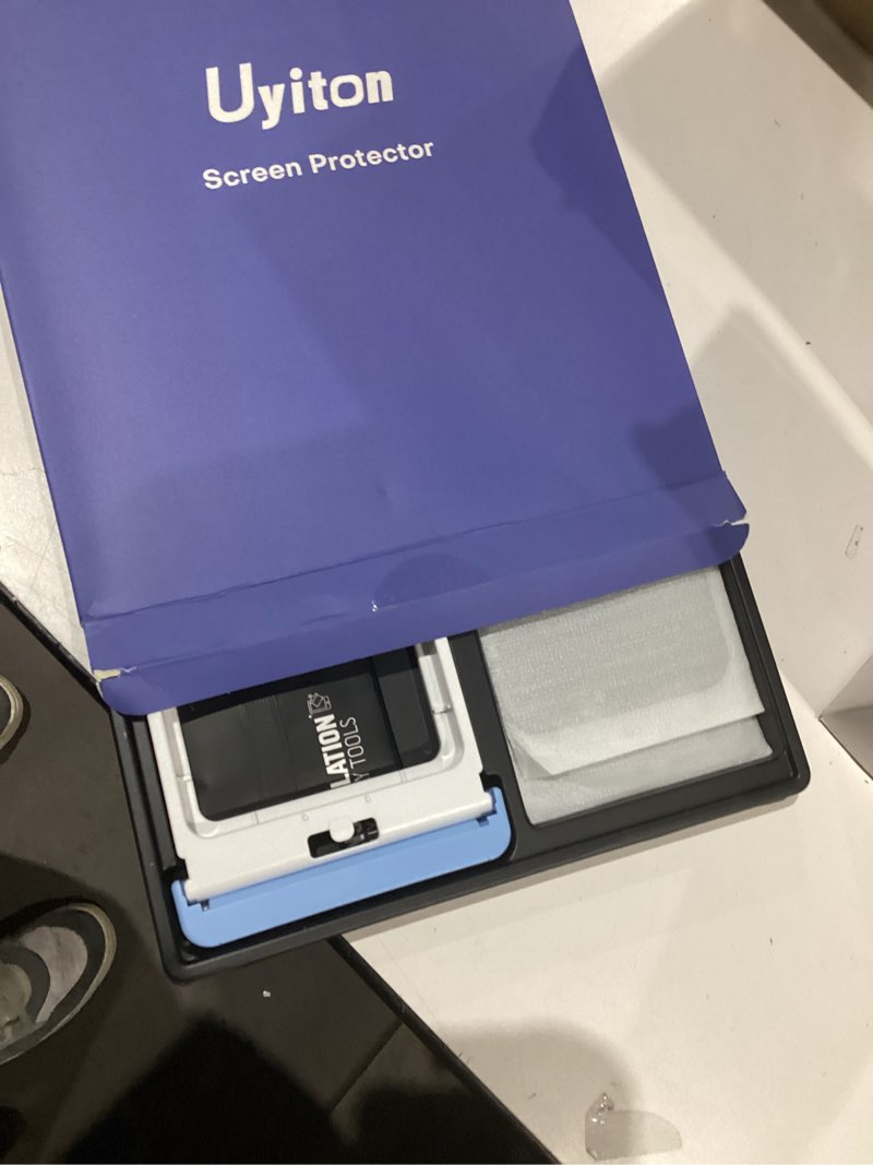 Condition photo showing As Is for Uyiton?3D Full Glue Privacy Screen Protector for iPhone 16 Pro Max - 28° Anti-Spy, Full Adhesion No Bubbles, 3D Curved Edge 0% Obscured View, Anti-Fingerprint & Scratch Proof Tempered Glass, 2 Pack